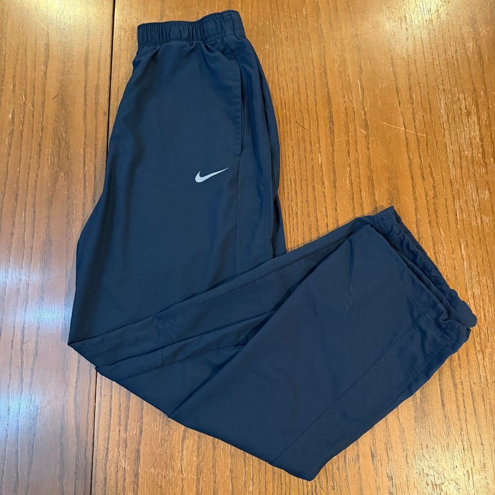 Nike Dri-FIT Men's Track Pants Navy Blue Athletic Joggers Size S Small